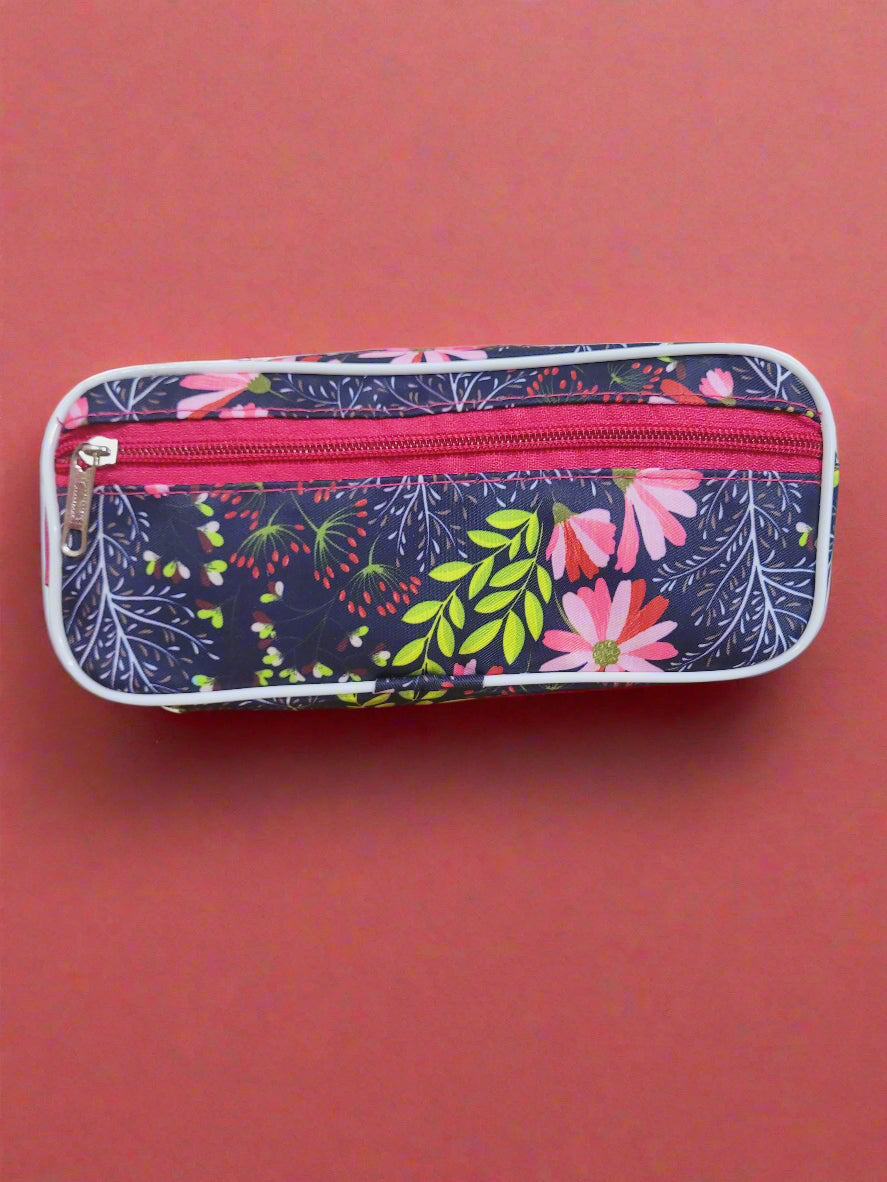 Flower Themed Stationery/Multi-utility Pouch