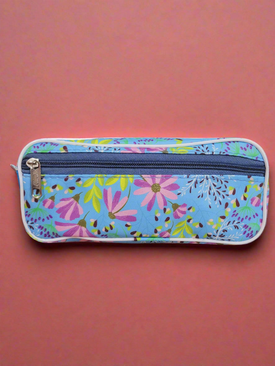 Flower Themed Stationery/Multi-utility Pouch