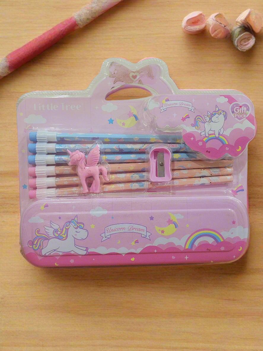 Unicorn Theme Stationery Set For Kids