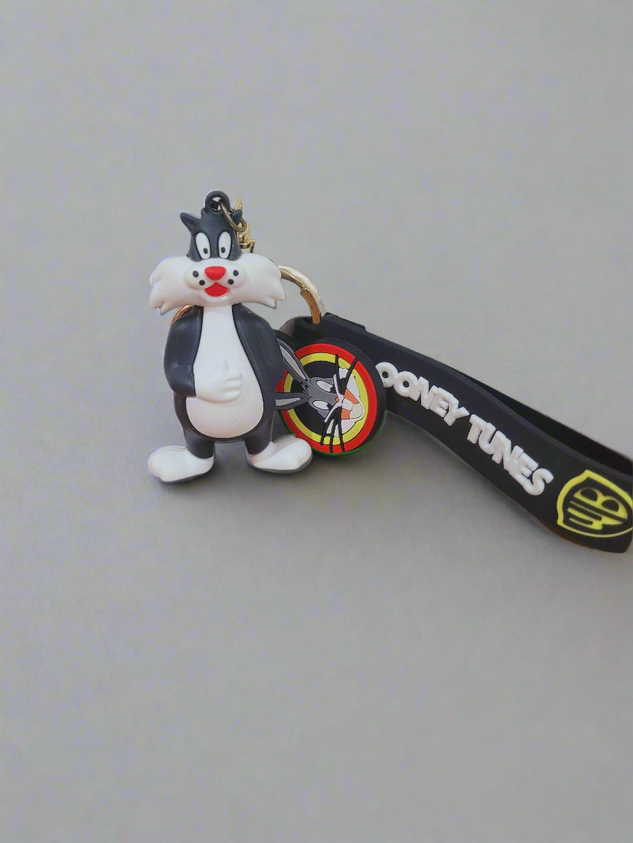 Daffy Duck And Sylvester Looney Tunes Keychain