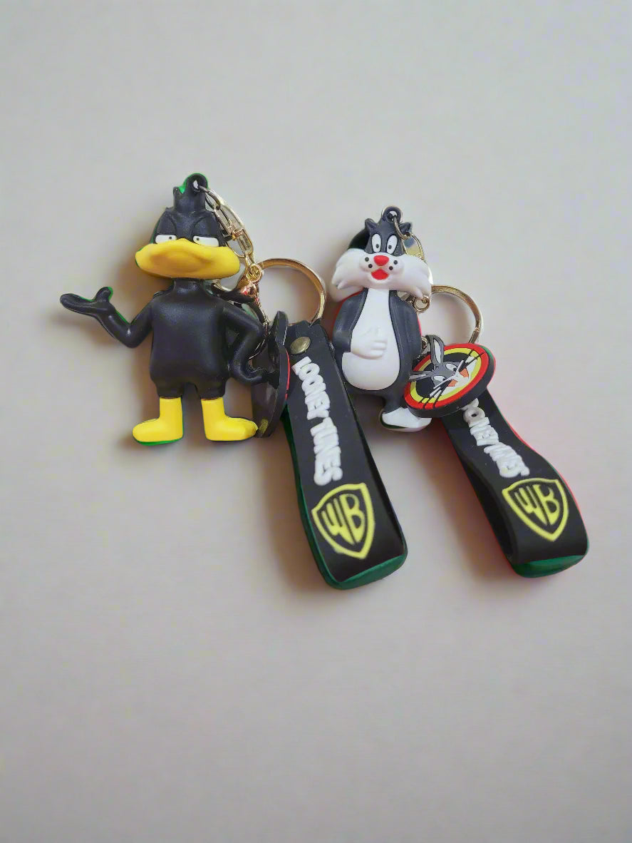 Daffy Duck And Sylvester Looney Tunes Keychain