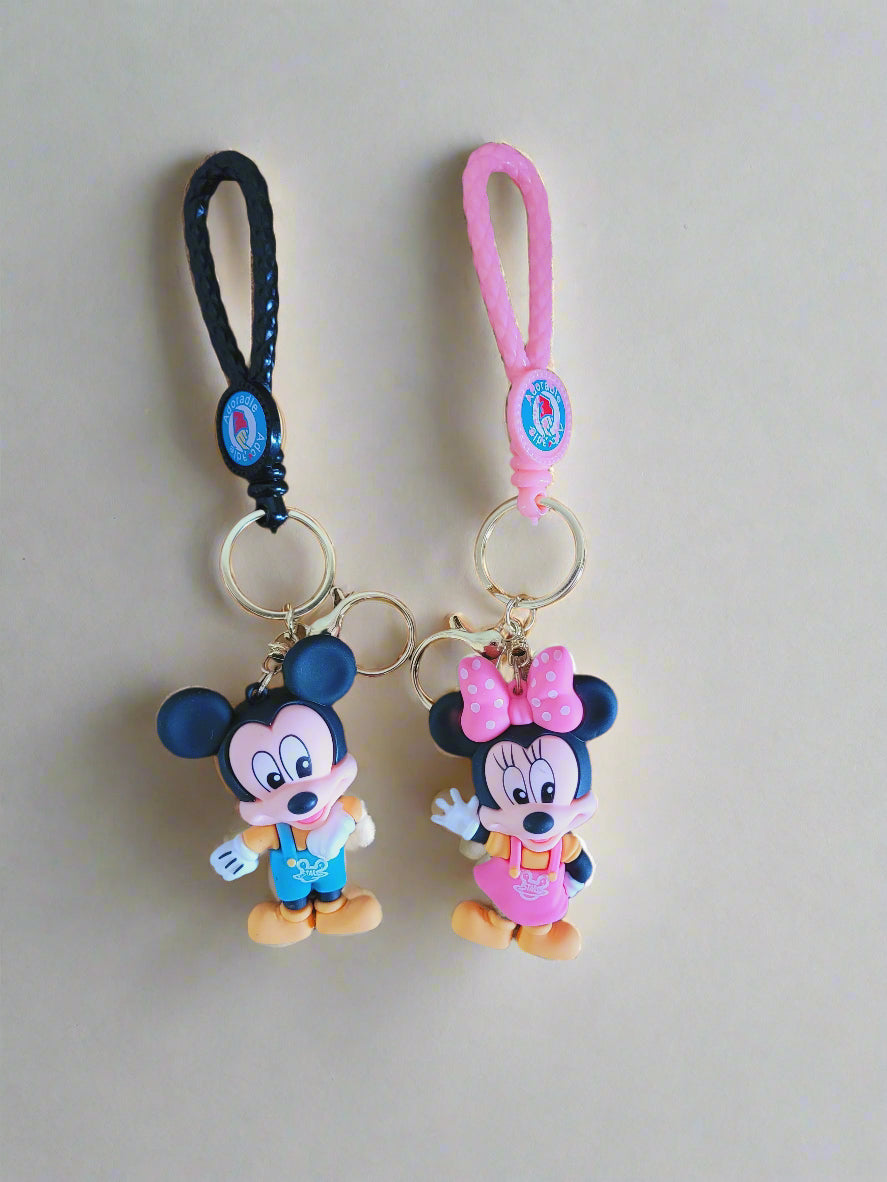 Mickey n Minnie Mouse Keychain