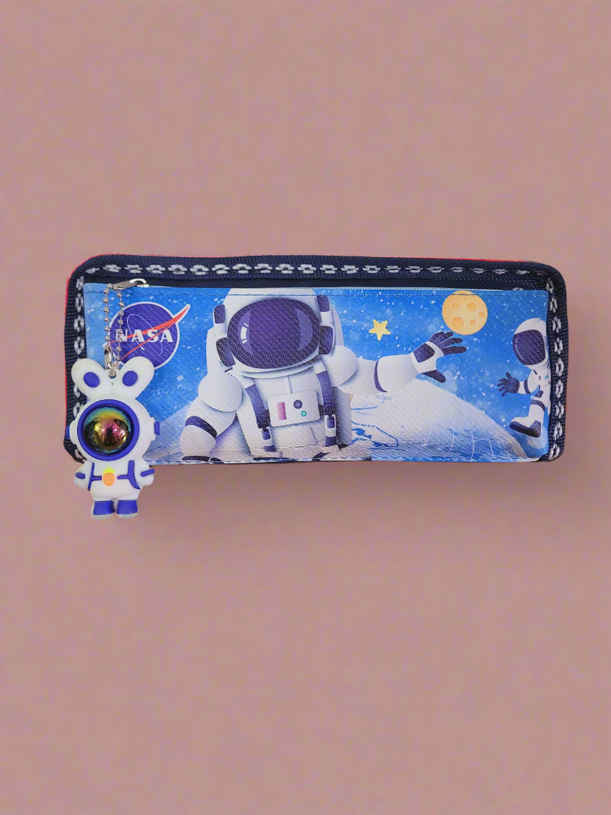 Astronaut Stationery Double Pocket Pouch