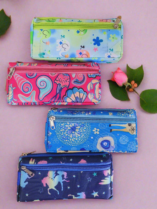 Beautiful Printed Colourful Stationery/Multi-Utility Pouch