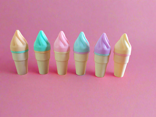 Ice-Cream Cone Highlighters-Pack of 6