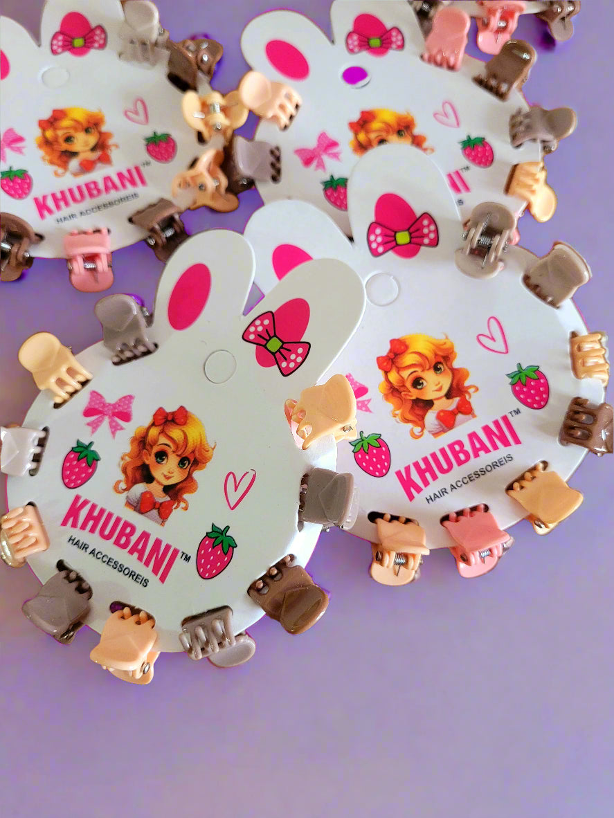 Mini Claw Clips Card For Kids