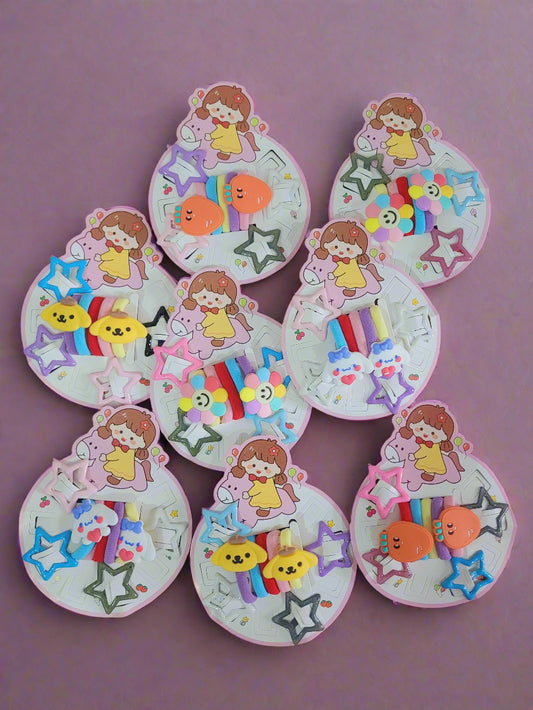 Cute Hair Accessories Combo Card For Kids