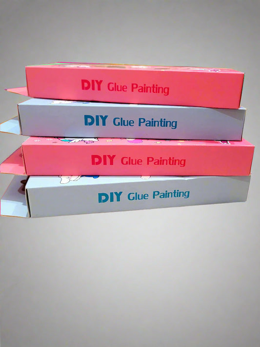 DIY Glue Painting For Kids
