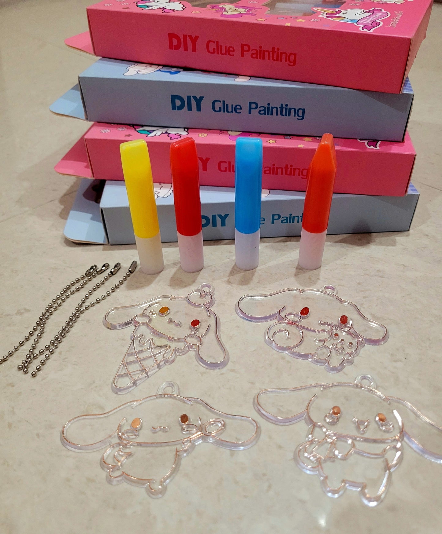 DIY Glue Painting For Kids