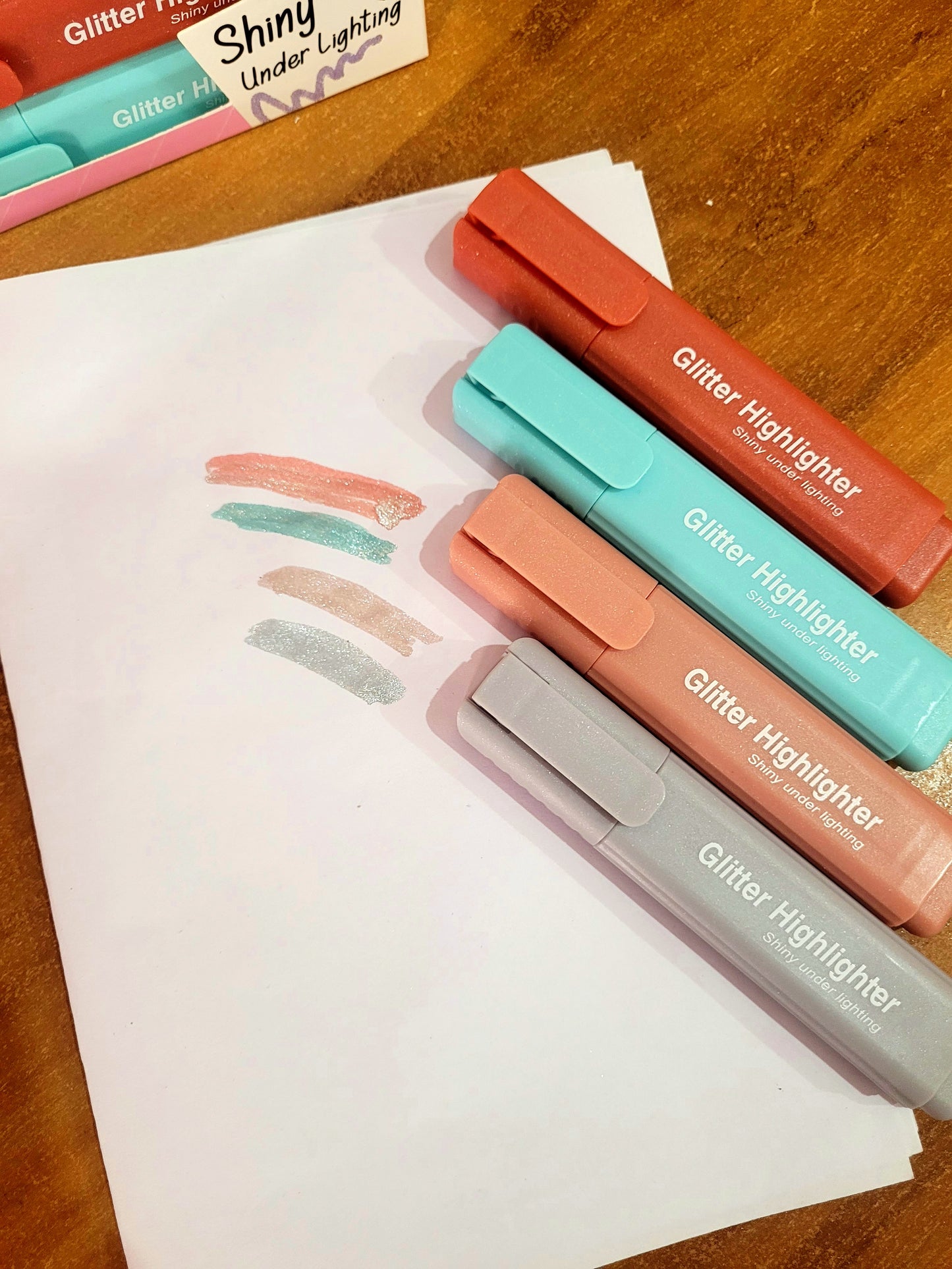 Glitter Highlighter - Metallic Effects(Pack of 4)