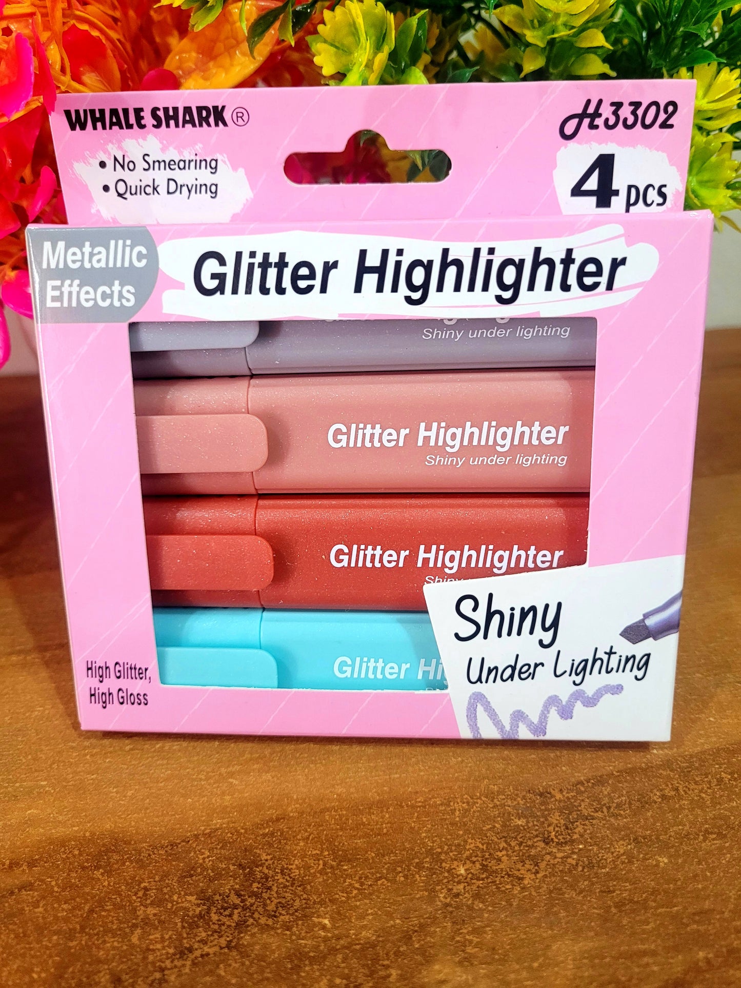 Glitter Highlighter - Metallic Effects(Pack of 4)