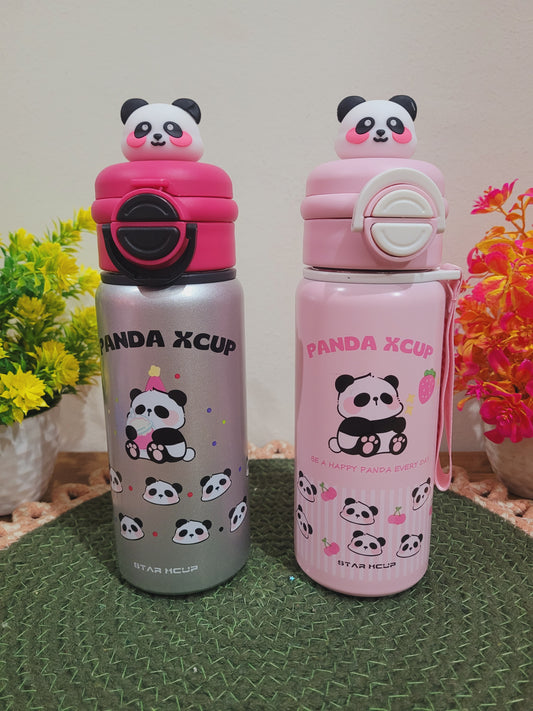 Panda 2in1 Steel Sipper-600 ML