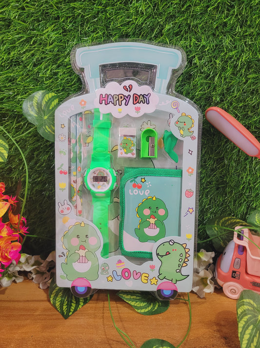 Stationery Gift Set With Watch And Wallet