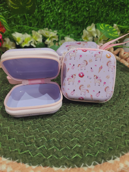 Unicorn Tin Coin Case/ Pouch