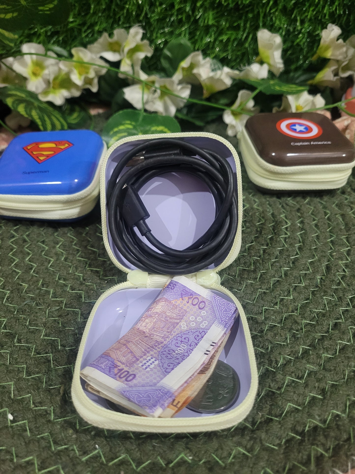 Superhero Tin Coin Case/Pouch