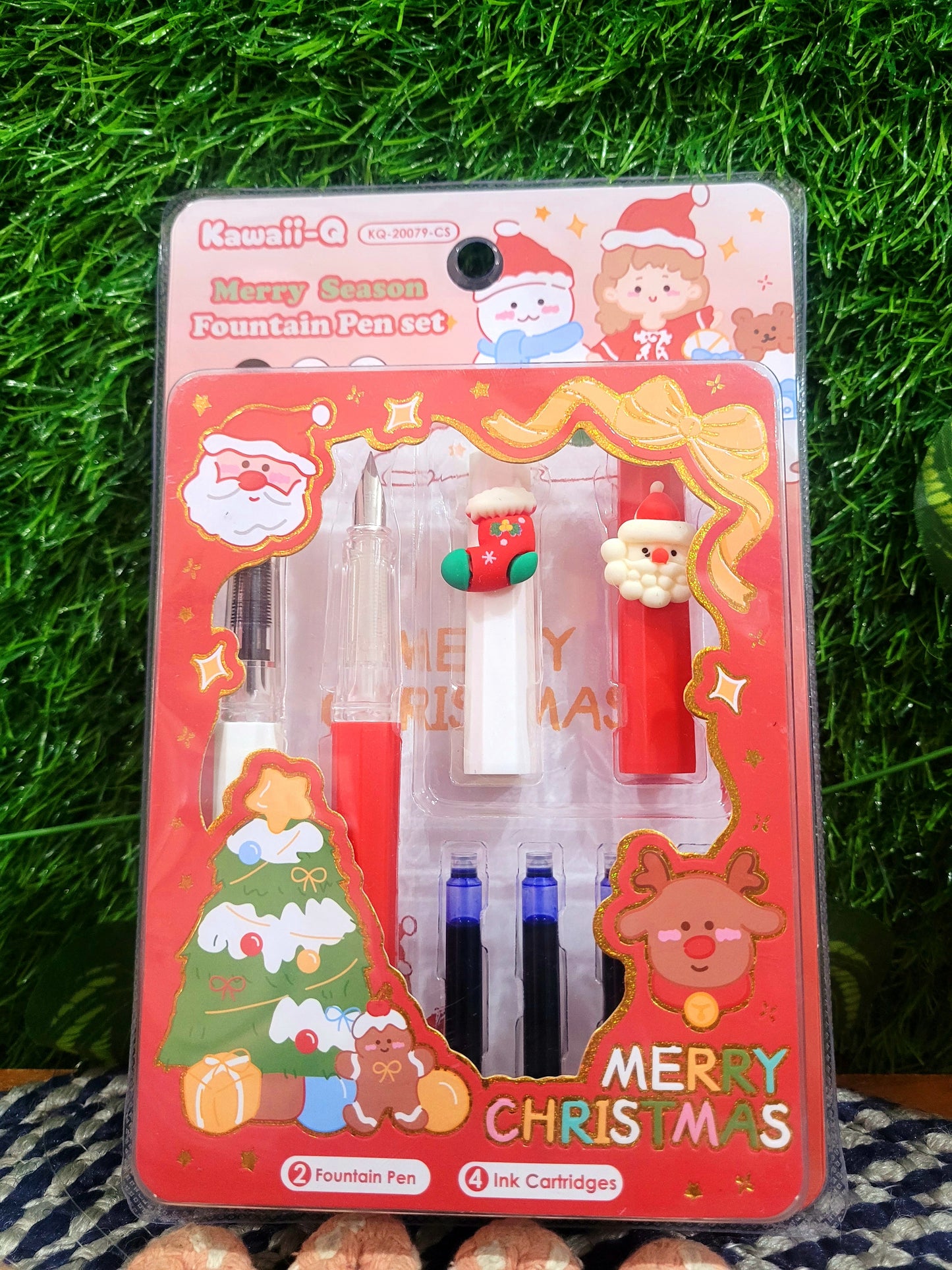 Christmas Themed Fountain Pen Set