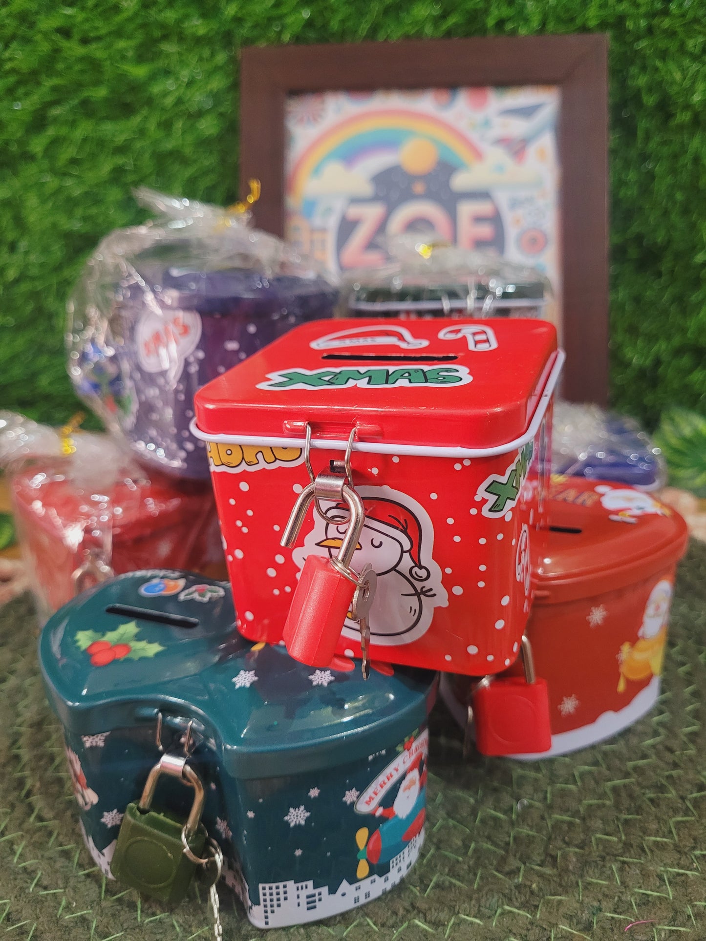Christmas Themed Mini Money Bank