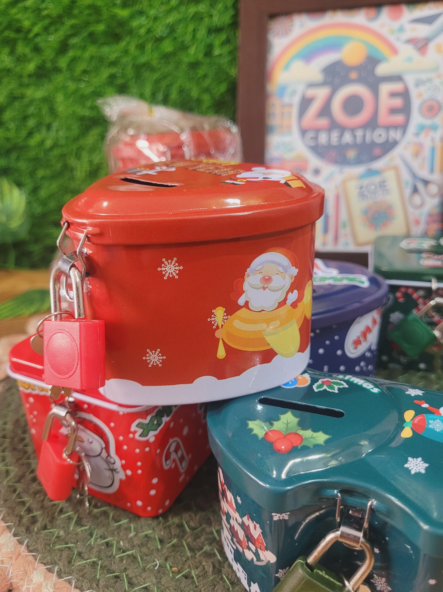 Christmas Themed Mini Money Bank