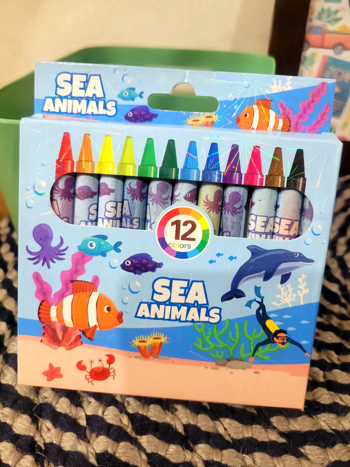 Wax Crayons Set For Kids- 12 Shades