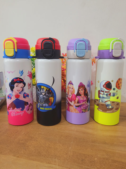 2in1 Stainless Steel Water Bottle With Strap-600 ML