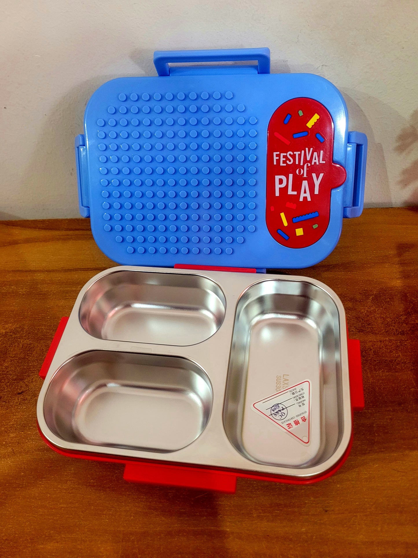 Lego Stainless Steel Lunch Box-3 Grid 600ML