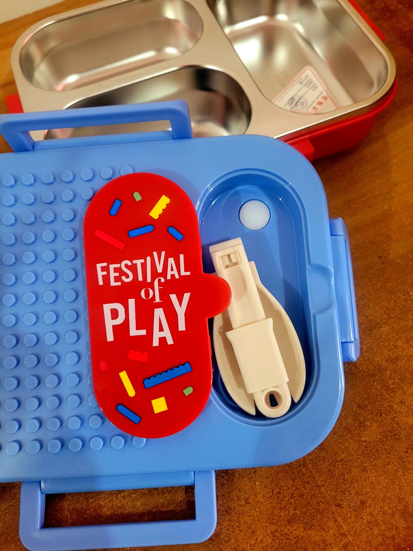 Lego Stainless Steel Lunch Box-3 Grid 600ML