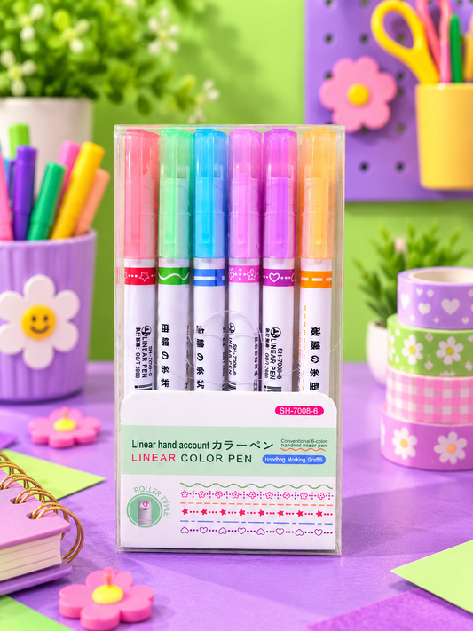 Linear Roll-on Colour Pen For Art & Craft