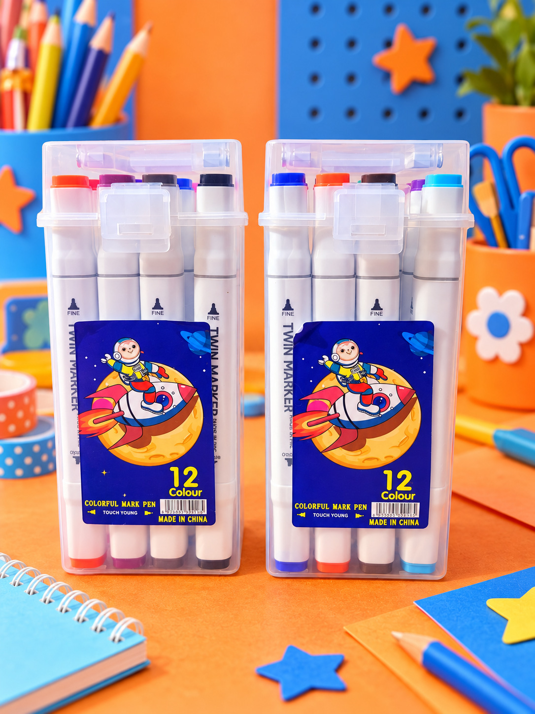 Twin Marker- Set of 12 Colours Box