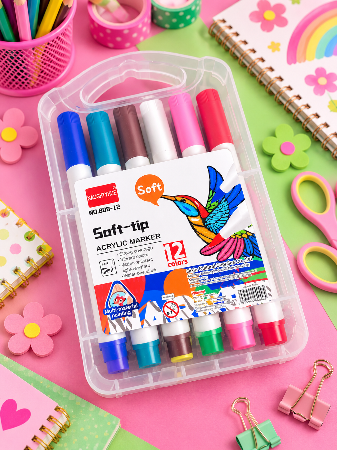 Acrylic Marker- Set of 12