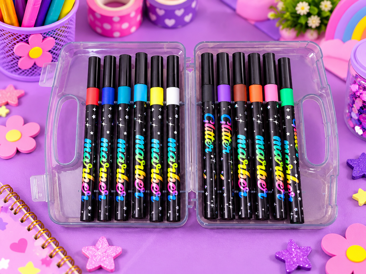 Glitter Marker- Set of 12