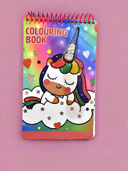 Unicorn Coloring Book With Stickers