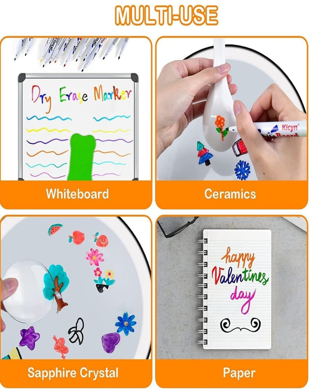 Pack of 8 Magical Floating Ink Marker Pen For Kids