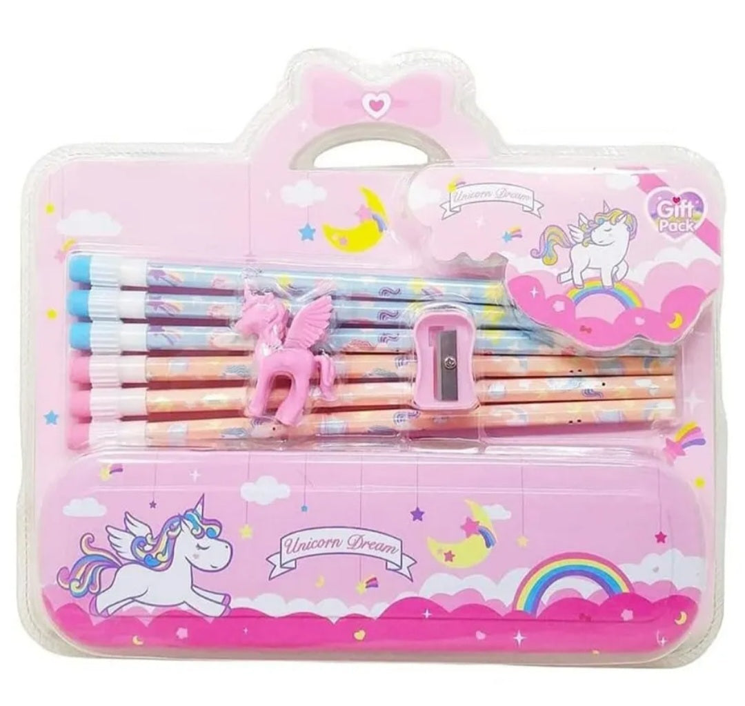 Unicorn Theme Stationery Set For Kids