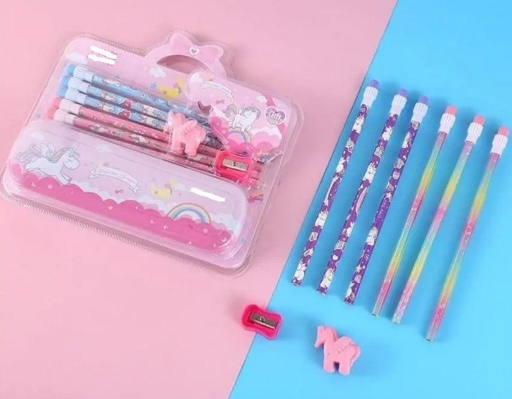 Unicorn Theme Stationery Set For Kids