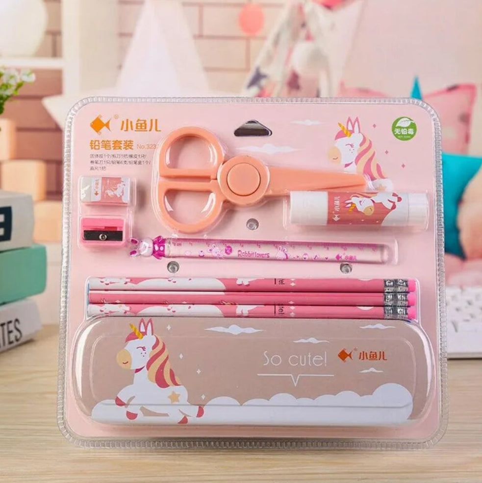 Cute Unicorn Stationery Set For Kids