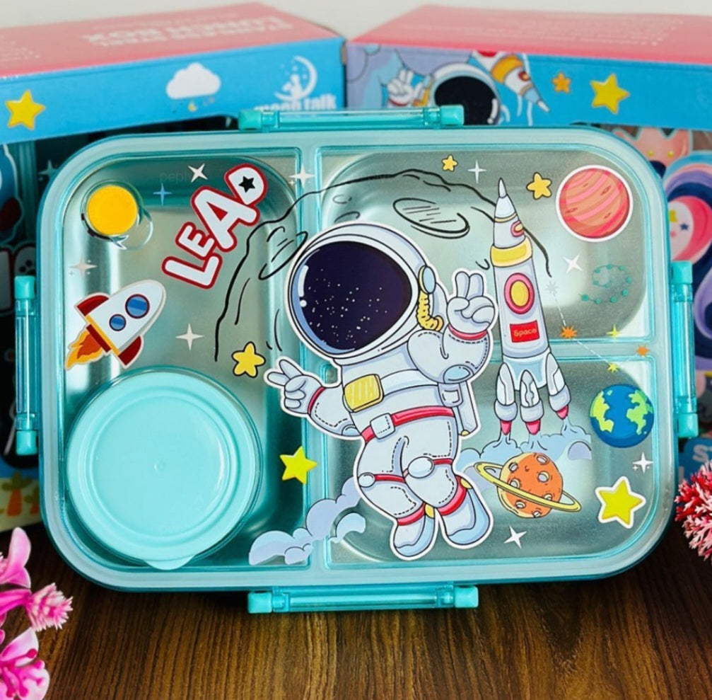 Stainless Steel Lunch Box-3 Grid 750ML+80ML