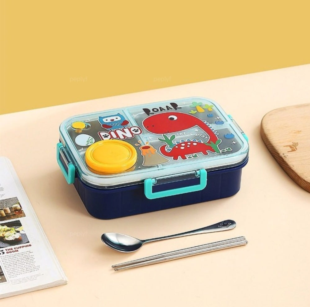 Stainless Steel Lunch Box-3 Grid 750ML+80ML