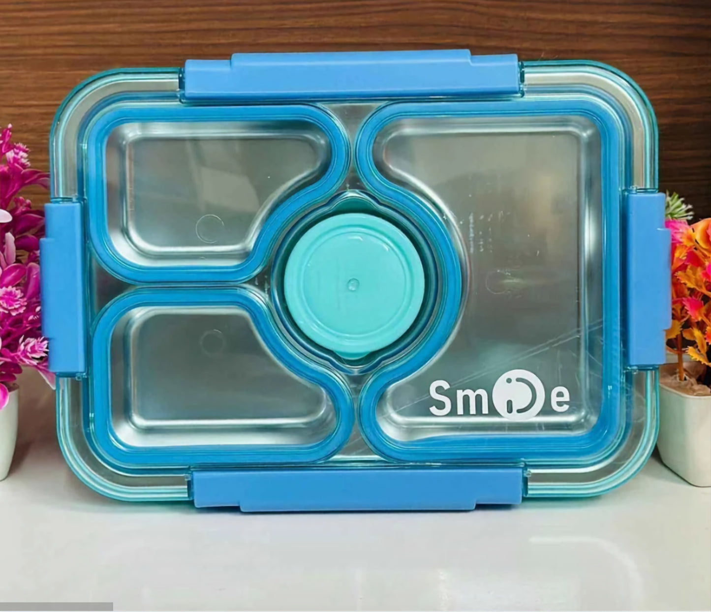 Stainless Steel Lunch Box-3 Grid+Sauce Cup