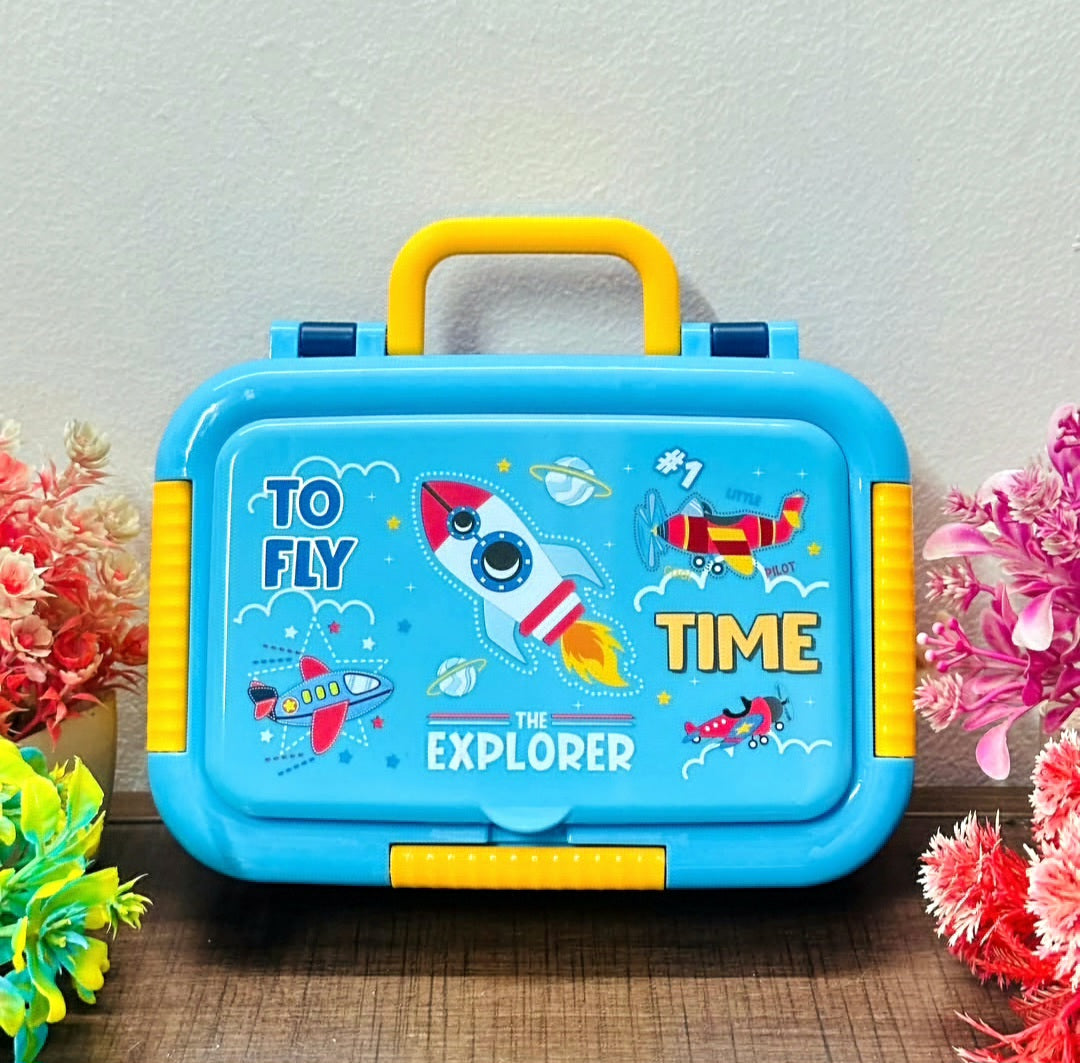 Bento Stainless Steel Lunch Box-3 Grid (650ML+80ML)