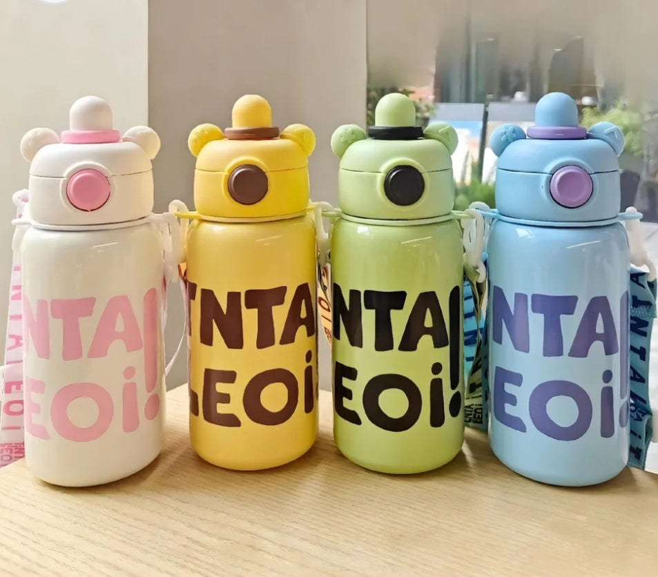 Beautiful Gummy Bear Stainless Steel Dual Water Sipper/Bottle For Kids