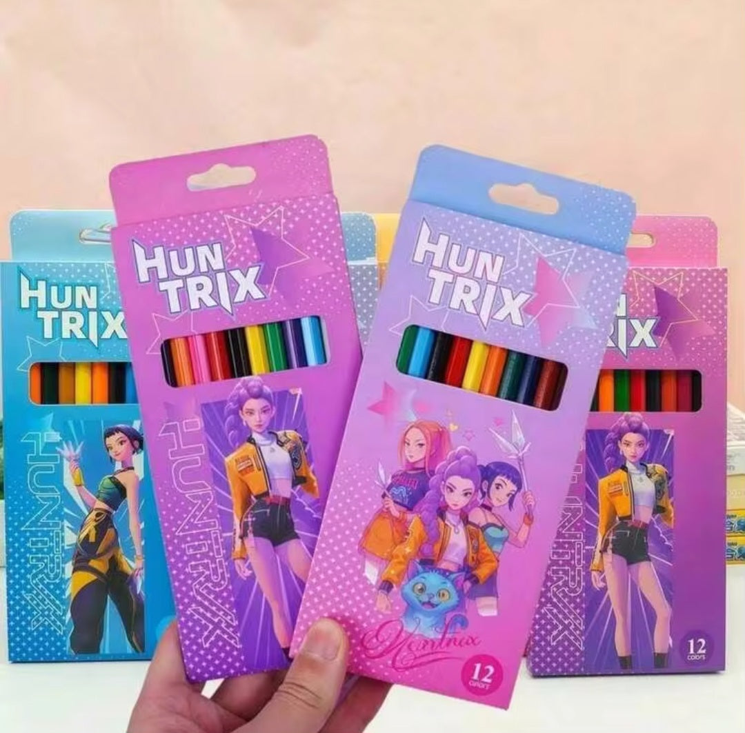 K-POP Demon Hunters Theme Pencil Colours