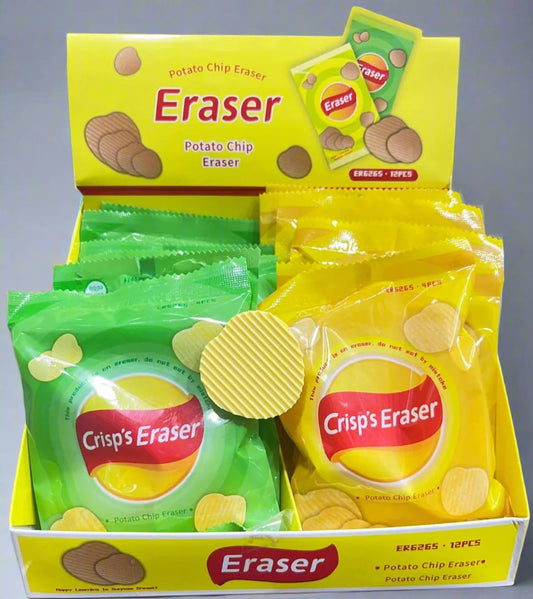 Potato Chips Eraser-Pack of 4